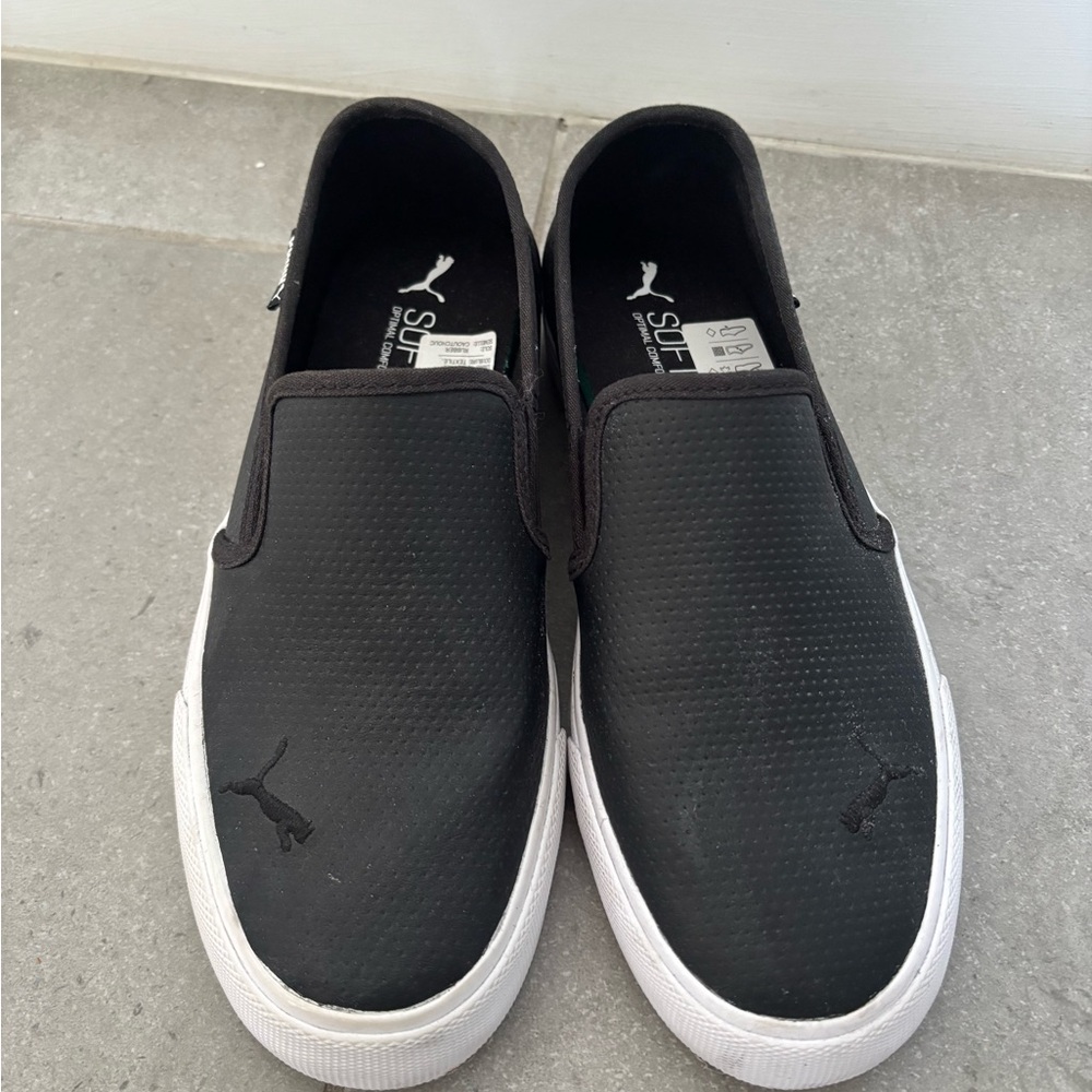 Puma Men's Black Slip-On Shoes